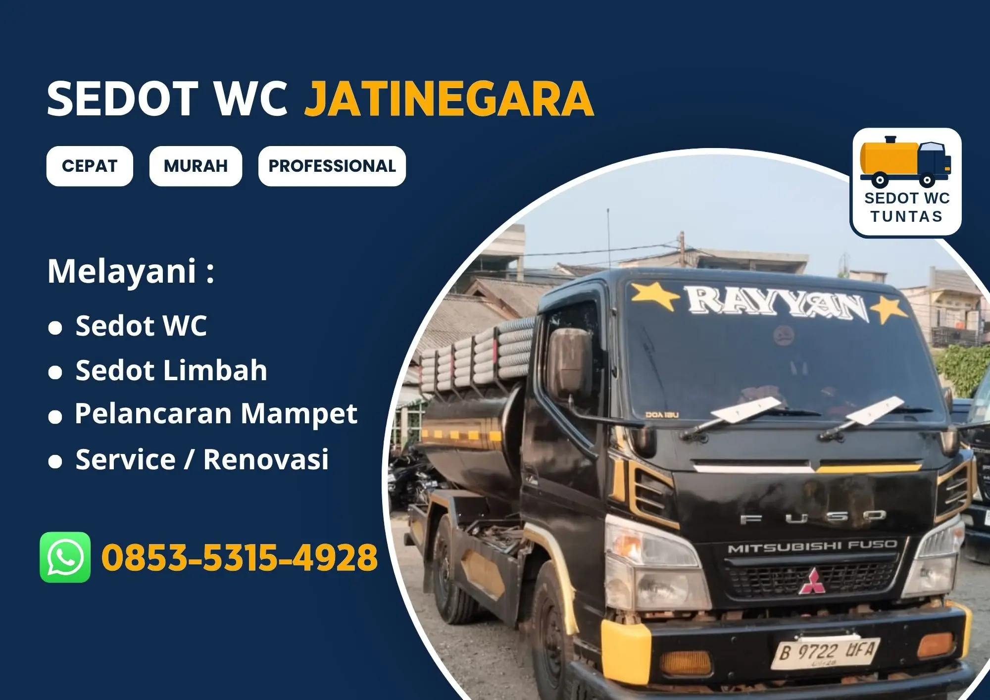 Sedot WC Jatinegara Murah Profesional 24 Jam